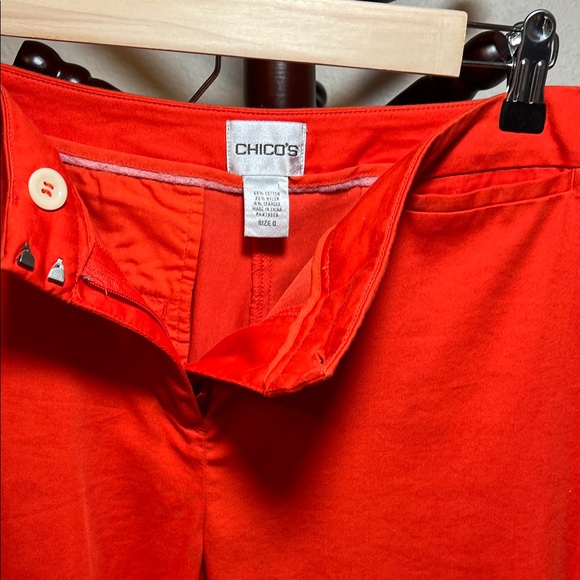 Chico's Orange Ankle Pants - Picture 3 of 5